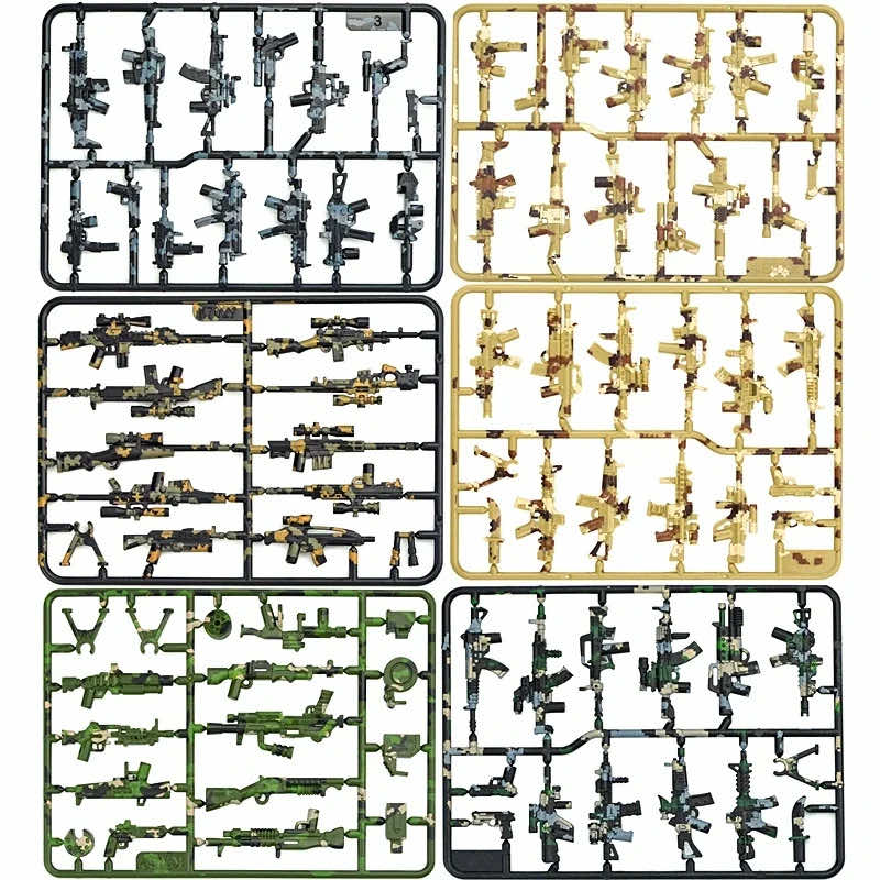 Military Weapon Gun Rifle Pistol Mortar SUV Motorcycle Building Blocks Toy DIY - - The Drift Art Co.