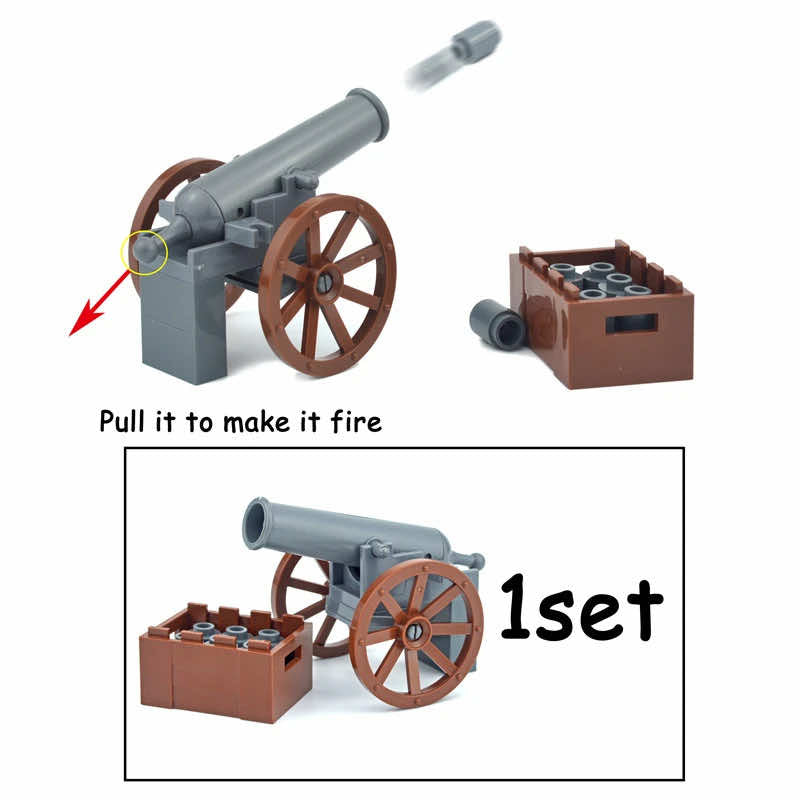 Military Weapon Gun Rifle Pistol Mortar Soldier Figures Building Blocks Toy DIY - - The Drift Art Co.