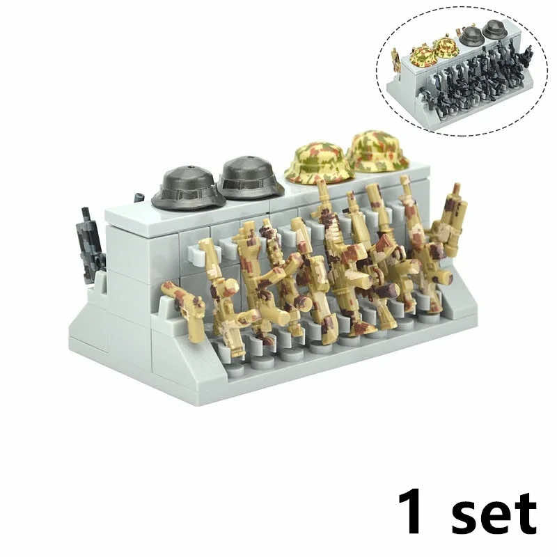 Military Weapon Gun Rifle Rack Cargo Horses Building Blocks Brick Set Toy DIY - Minifigure - - The Drift Art Co.
