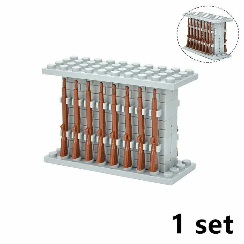 Military Weapon Gun Rifle Rack Cargo Horses Building Blocks Brick Set Toy DIY - - The Drift Art Co.