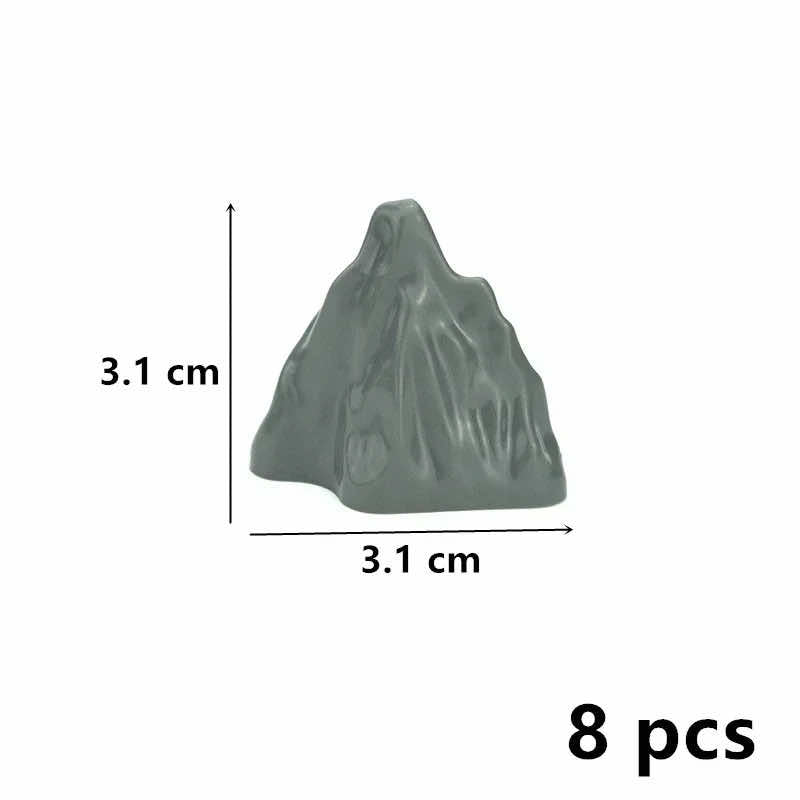 Rock Panel Rockery Mountain 8pc MOC Parts for Lego Sets Building Blocks Sets DIY - - The Drift Art Co.