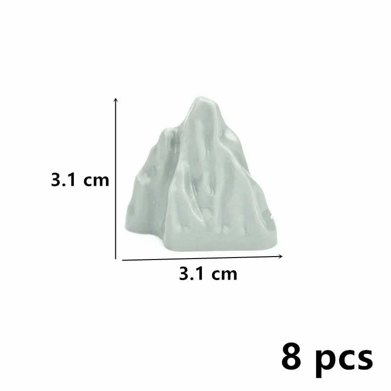 Rock Panel Rockery Mountain 8pc MOC Parts for Lego Sets Building Blocks Sets DIY - LEGO (R) Bricks, Pieces & Parts - - The Drift Art Co.