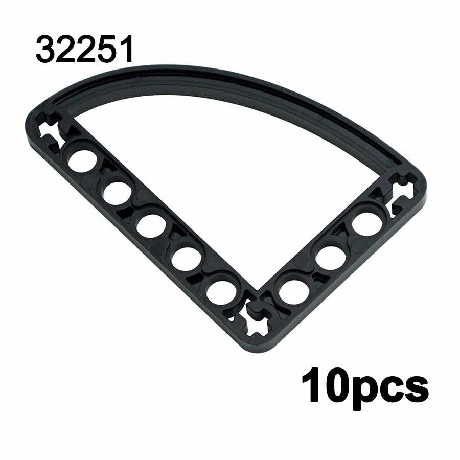 Technic Beam Thin Axle Hole L-shape Part 32251 for Lego Kits Building Blocks Set - - The Drift Art Co.