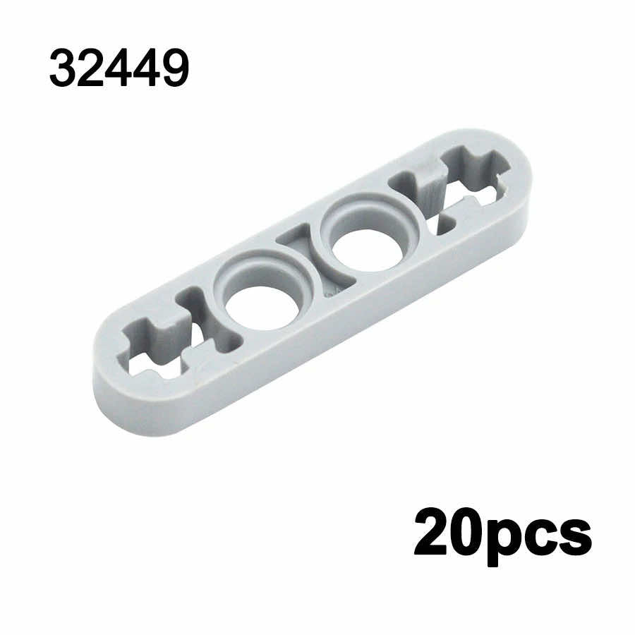 Technic Beam Thin Axle Hole L-shape Part 32251 for Lego Kits Building Blocks Set - - The Drift Art Co.