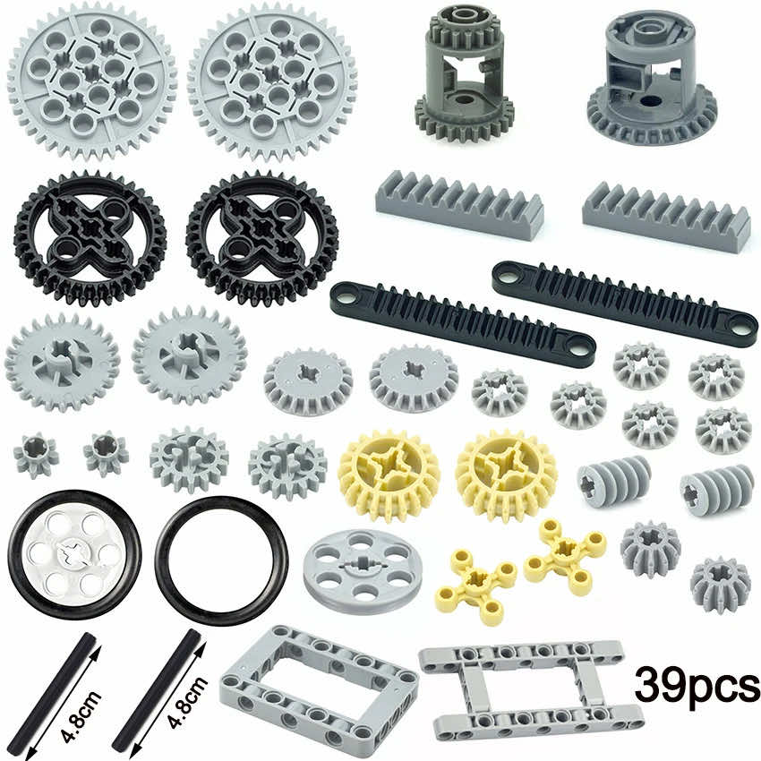 Technic Parts Bulk Gear for Lego Kits Liftarm Beam Axle Panel Building Block Set - LEGO (R) Bricks, Pieces & Parts - - The Drift Art Co.