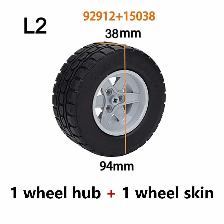 Tire Wheel Car Motorcycle Technic Parts for Lego Building Blocks Model Sets DIY - LEGO (R) Bricks, Pieces & Parts - - The Drift Art Co.