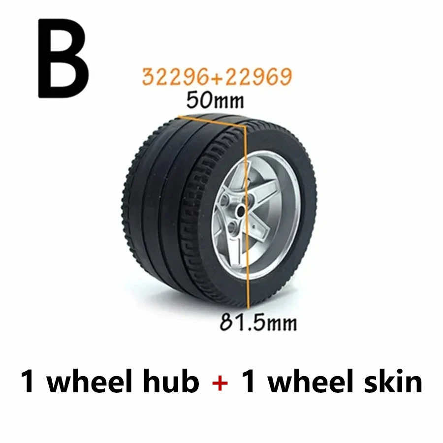 Tire Wheel Car Motorcycle Technic Parts for Lego Building Blocks Model Sets DIY - - The Drift Art Co.
