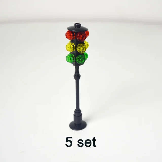 Train Station Bus Stop Signal Lamp Traffic Lights for LEGO Kit Train Building Blocks Sets DIY - Train Track - - The Drift Art Co.