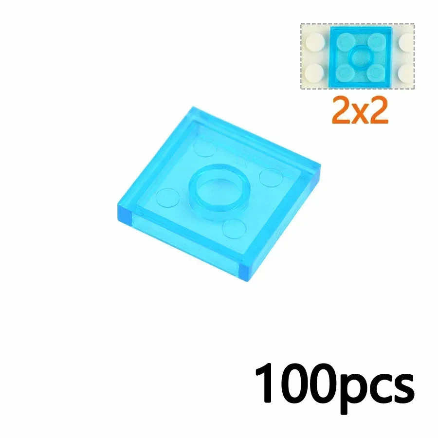 Transparent 1x2 2x2 1x4 Ceramic Tile 3068 3069 Building Blocks Bricks Toy DIY - - The Drift Art Co.