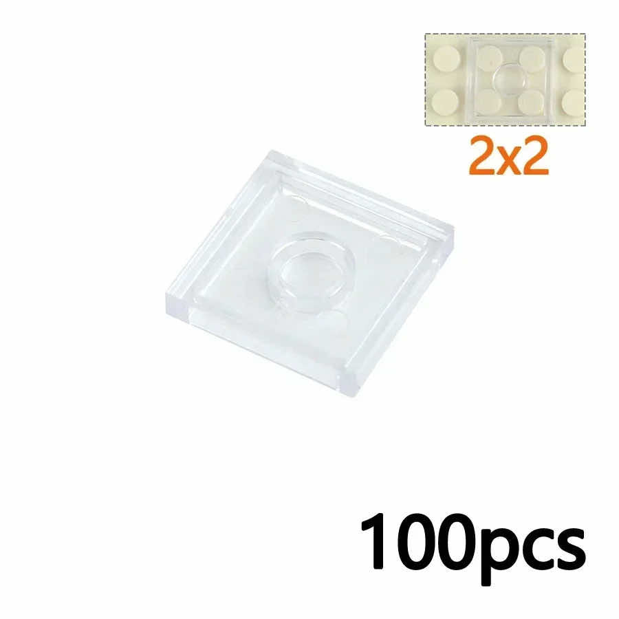 Transparent 1x2 2x2 1x4 Ceramic Tile 3068 3069 Building Blocks Bricks Toy DIY - Minifigure - - The Drift Art Co.
