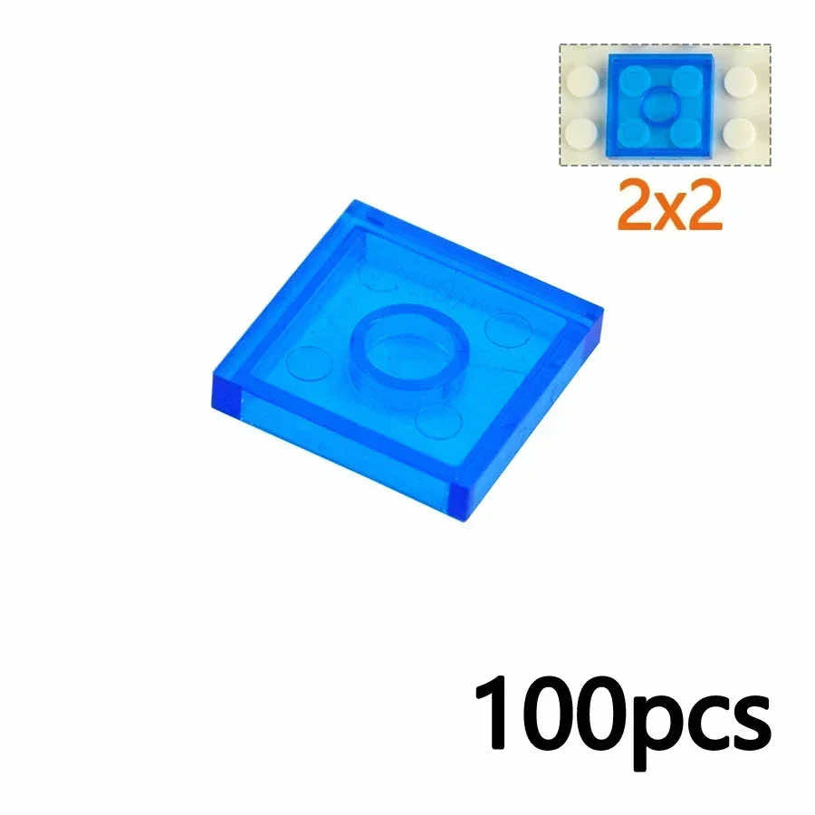 Transparent 1x2 2x2 1x4 Ceramic Tile 3068 3069 Building Blocks Bricks Toy DIY - Minifigure - - The Drift Art Co.