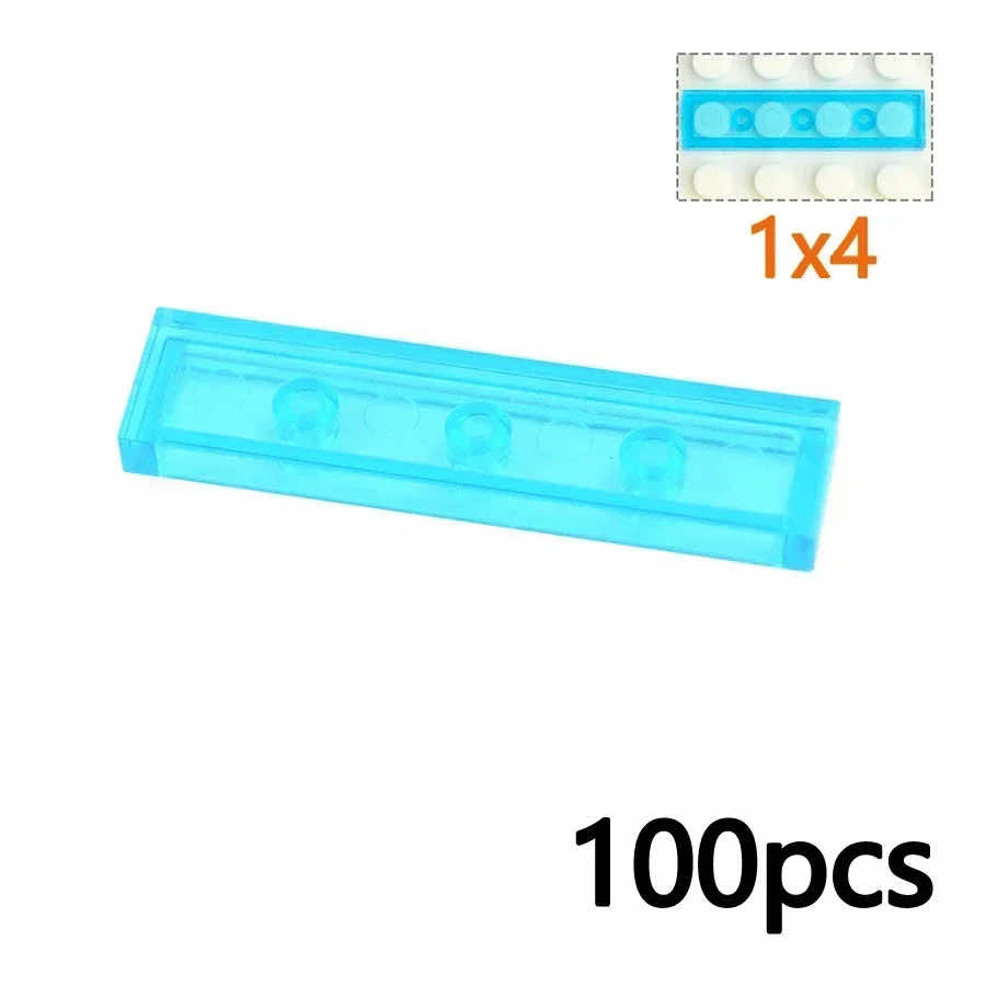 Transparent 1x2 2x2 1x4 Ceramic Tile 3068 3069 Building Blocks Bricks Toy DIY - - The Drift Art Co.