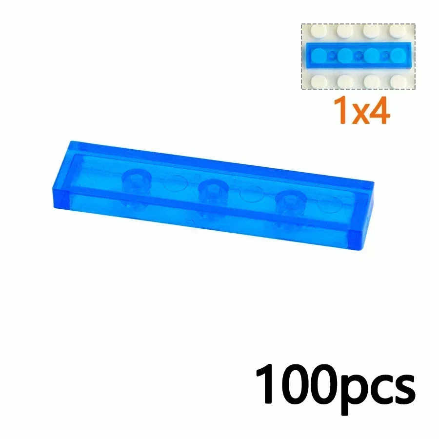 Transparent 1x2 2x2 1x4 Ceramic Tile 3068 3069 Building Blocks Bricks Toy DIY - - The Drift Art Co.