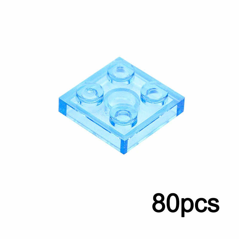 Transparent 1x2 2x2 2x4 Ceramic Tile 3023 3022 3020 Building Blocks Bricks Toy - - The Drift Art Co.