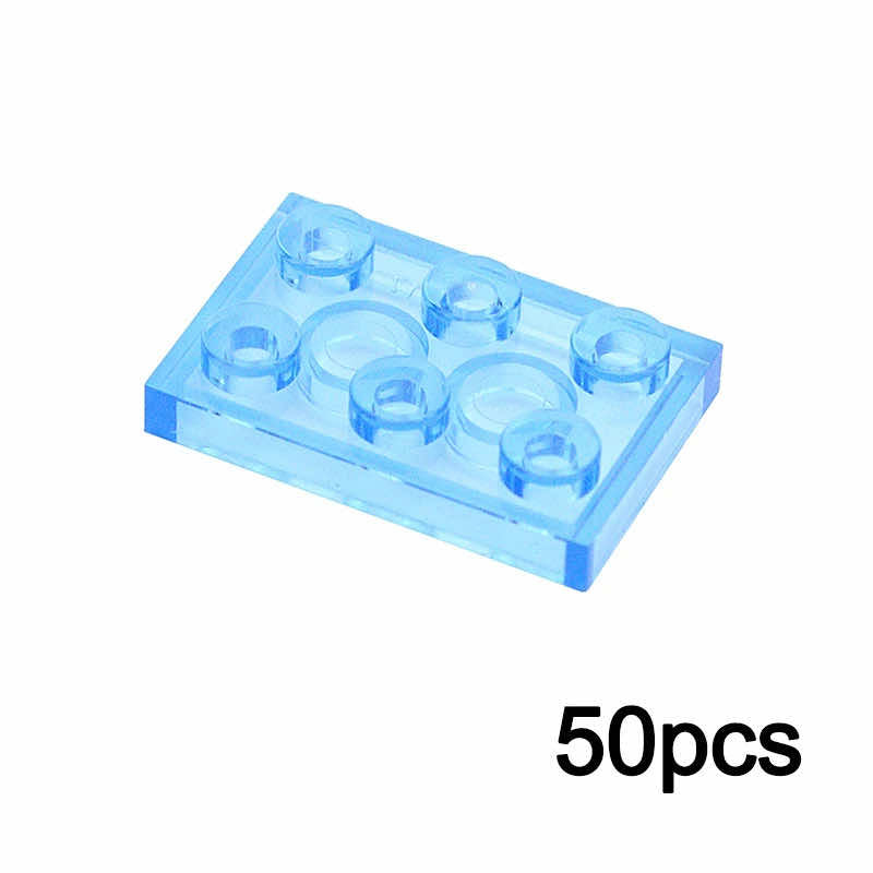 Transparent 1x2 2x2 2x4 Ceramic Tile 3023 3022 3020 Building Blocks Bricks Toy - - The Drift Art Co.