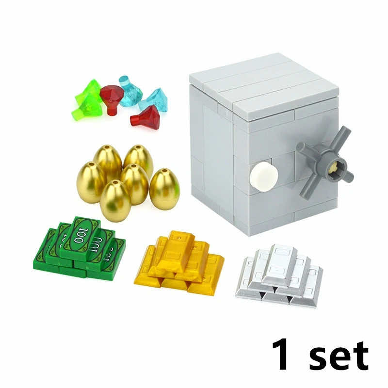 Treasure Gold Silver Diamond Jewel Dollar For Lego Building Block Brick Sets DIY - - The Drift Art Co.
