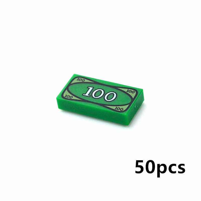 Treasure Gold Silver Diamond Jewel Dollar For Lego Building Block Brick Sets DIY - Plant & Flower - - The Drift Art Co.