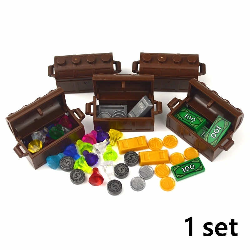 Treasure Gold Silver Diamond Jewel Dollar For Lego Building Block Brick Sets DIY - - The Drift Art Co.