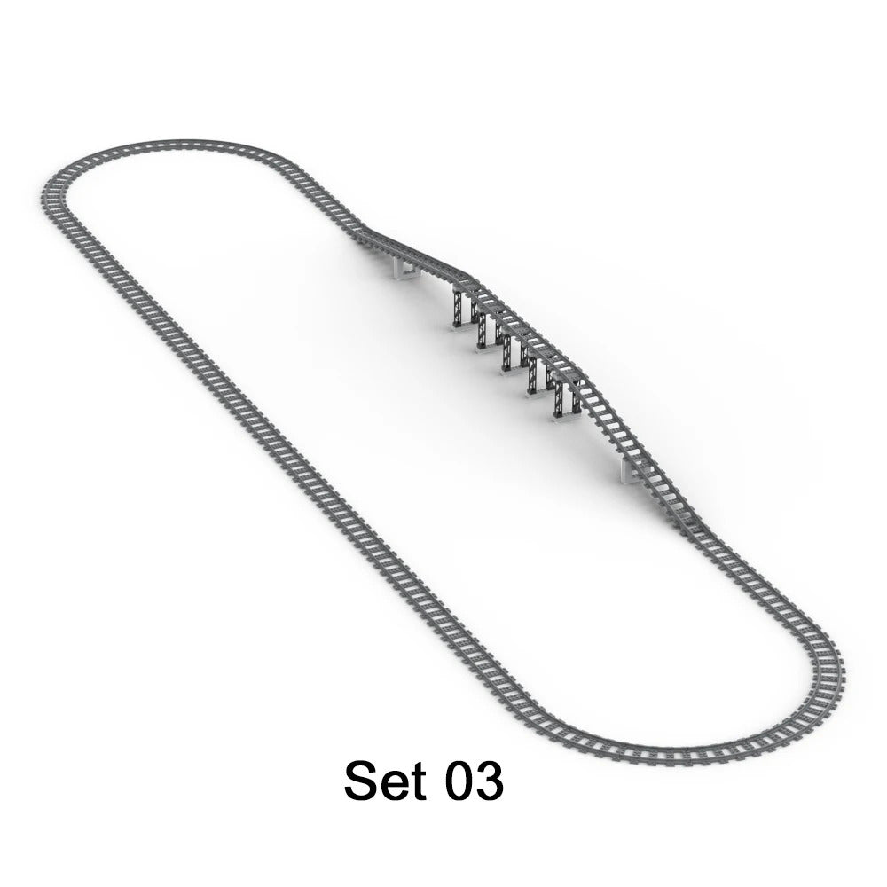 Uphill Track 7996 City Rail for Lego Kit Train Building Blocks Sets DIY - LEGO (R) Bricks, Pieces & Parts - - The Drift Art Co.