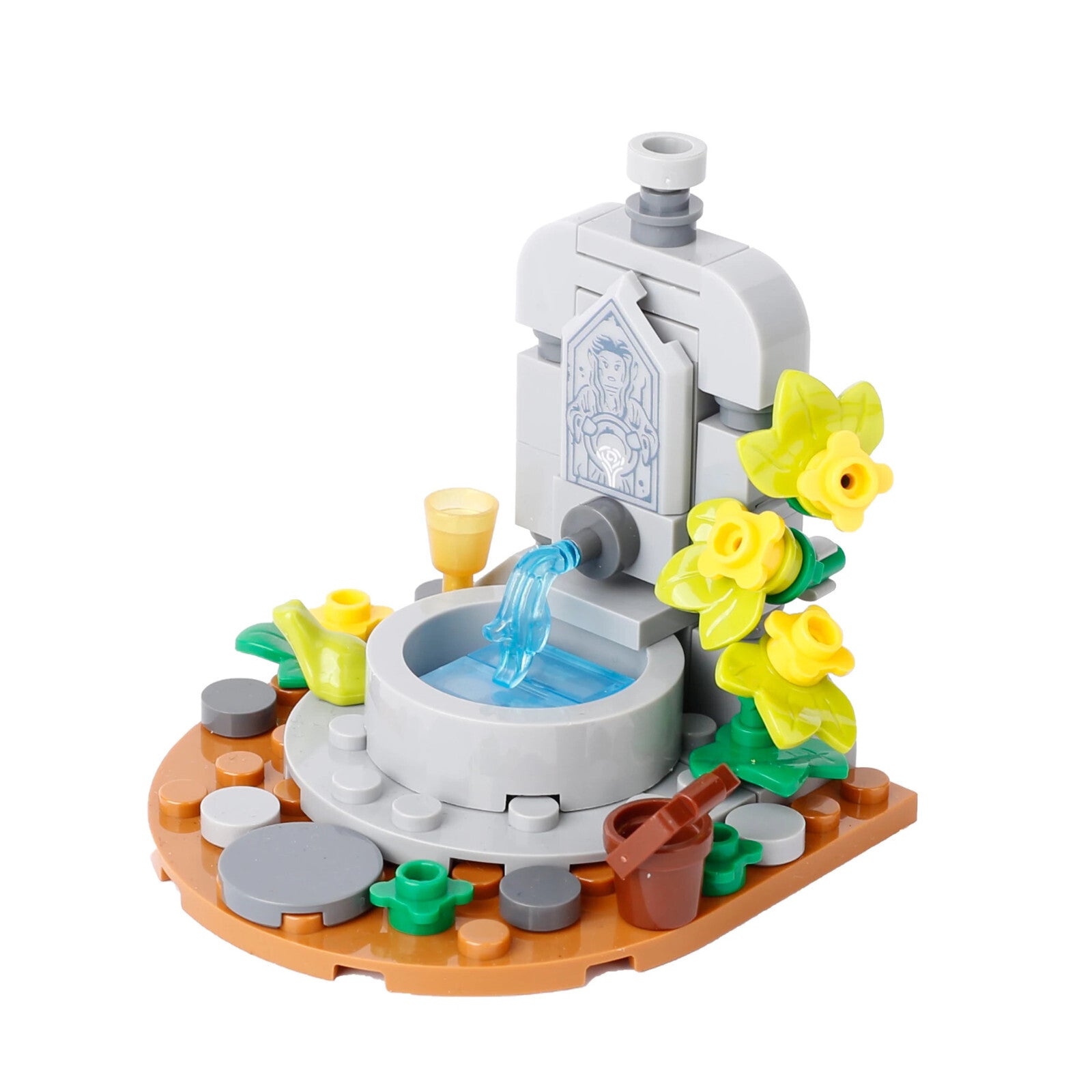 MOC Notice Board Bonfire Stove Medieval Town Street For LEGO Building Blocks Set