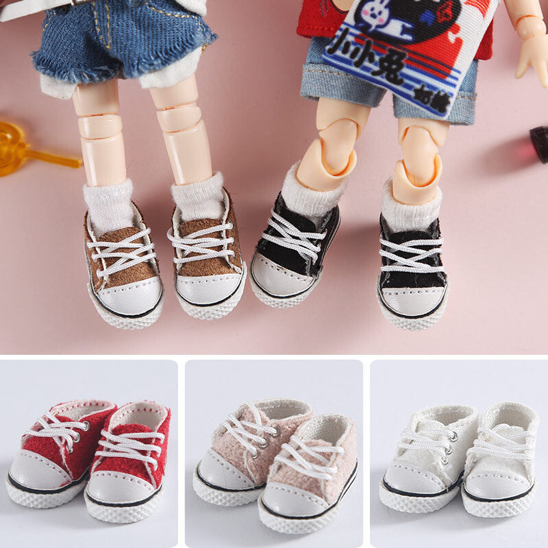 Accessories - Casual canvas Laces shoes For 1:12 BJD doll OB Obitsu 11 Ymy Toy