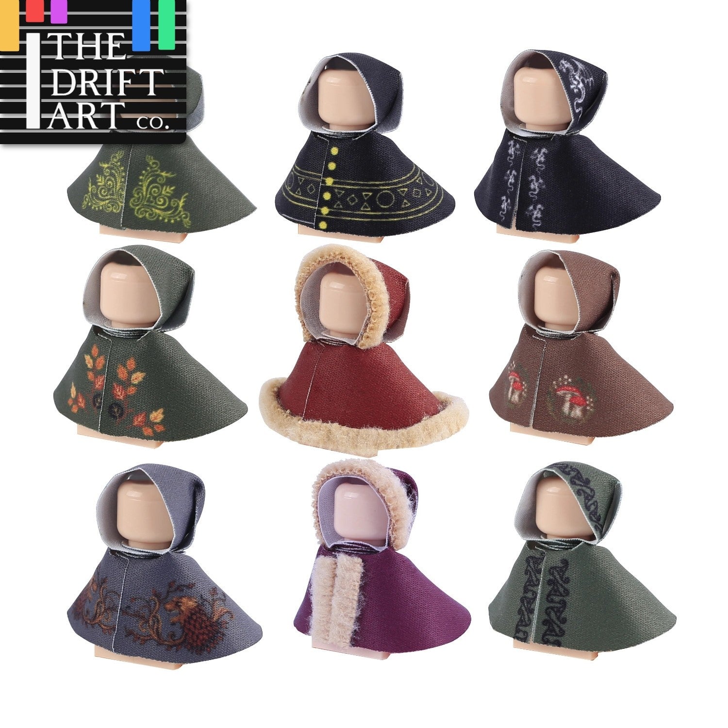 MOC Medieval Cloak Cape Lady Manteau Mantle For LEGO Building Blocks Brick Toy