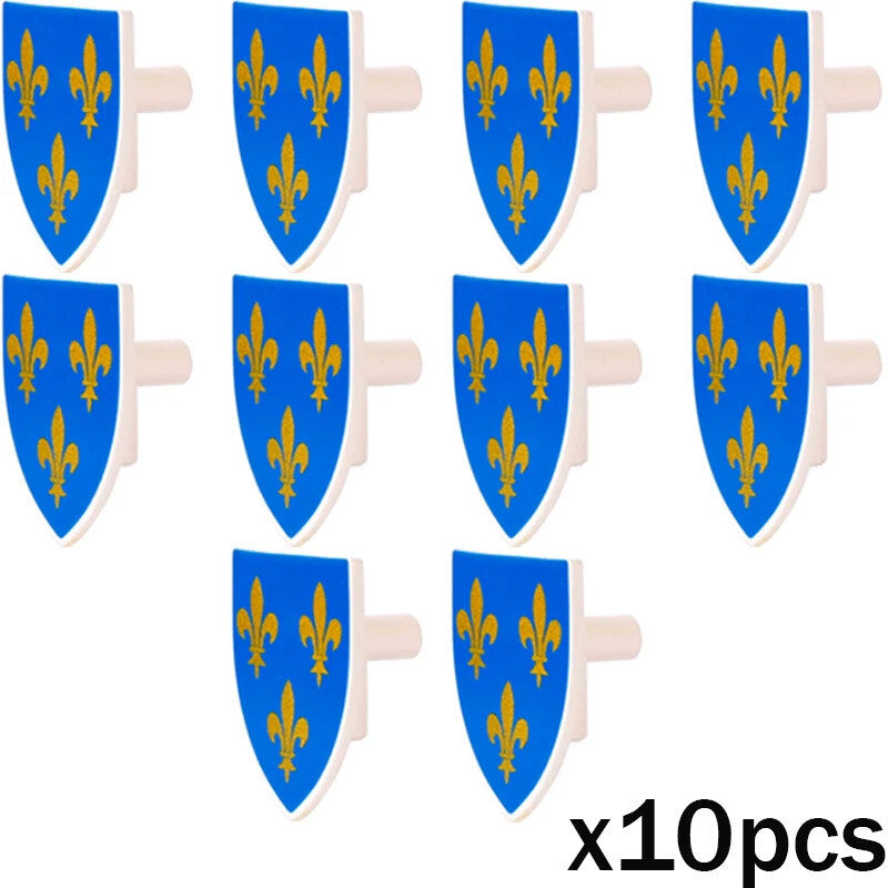Medieval Military Army Soldier Shield Helmet For LEGO Building Blocks Brick Toy
