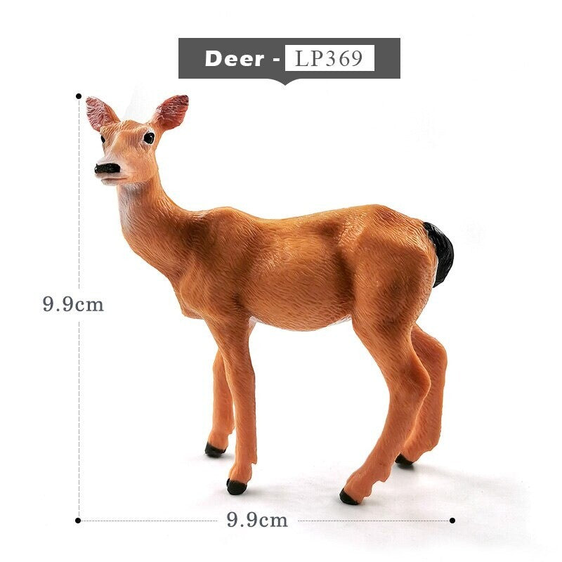 1pc Sika Deer Reindeer Elk Simulation Animal Miniature Art Toy Figure Doll DIY