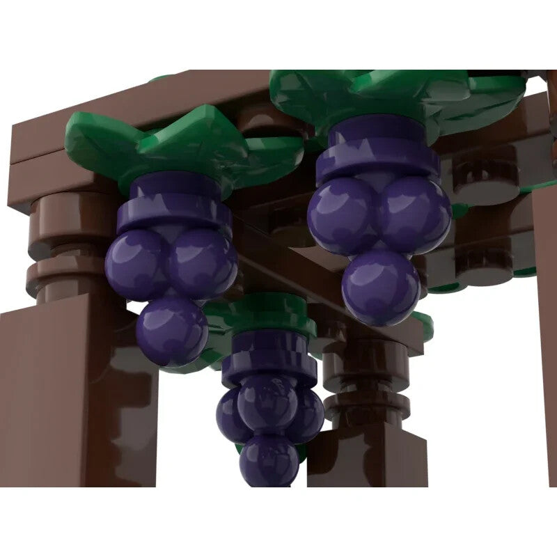 City Grape Trellis Parts for LEGO Kits Flower plant bricks Building Blocks DIY