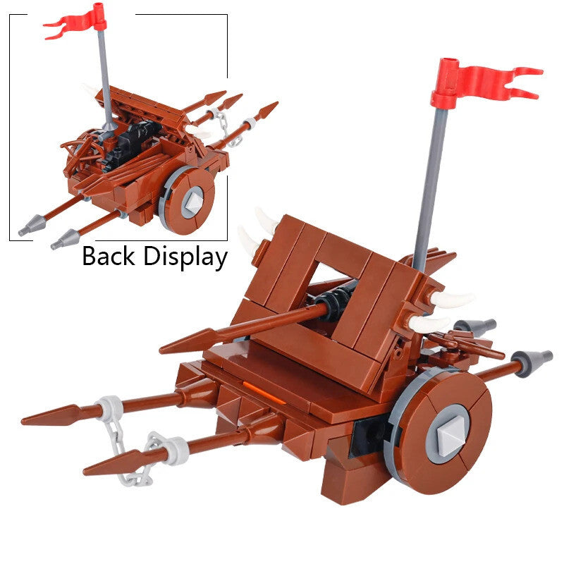 MOC Medieval Military Castle Siege Weapons War Army Knights For LEGO Building Blocks Set