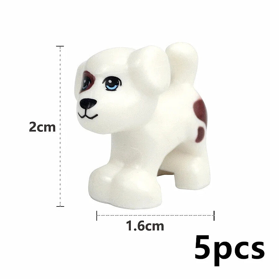 City Animals Cute Dog Sheep Chicken goat pig Cow for LEGO Building Blocks Sets
