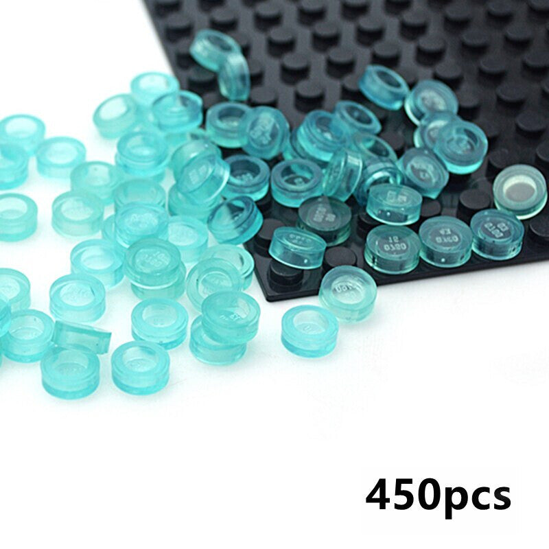 450pcs Round 1x1 Flat Studs 98138 for Lego MOC Building Blocks Brick Toy DIY