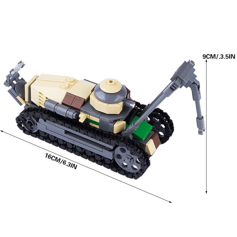 WW2 Military Tank Army Soldier Vehicle Car For LEGO Building Blocks Brick Toy
