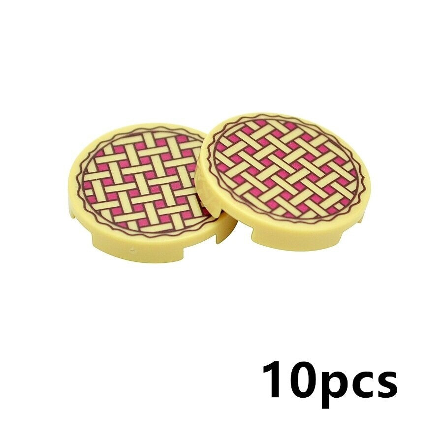 City Food Hamburger Fries Cake Chocolate Pizza for Lego Building Blocks Set DIY