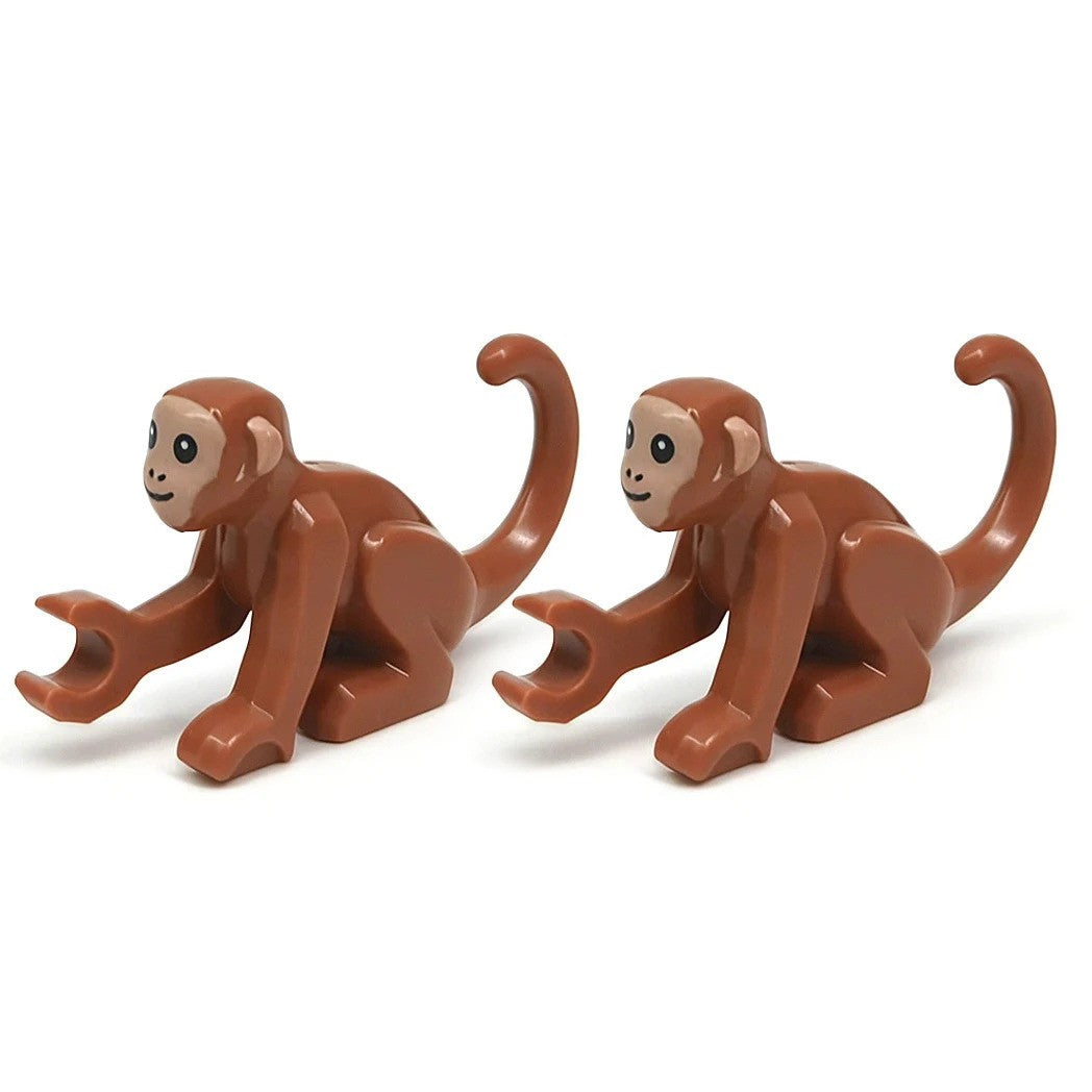 MOC Animal Monkey Ape Anglerfish Dragon Fish for LEGO Sets Building Block Set