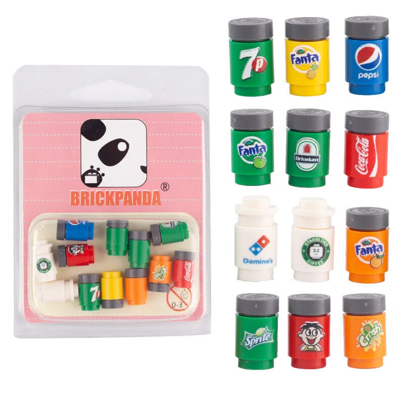 City Food Milk Wine Drink Bottle Supermarket 95228 for Lego Building Blocks Set