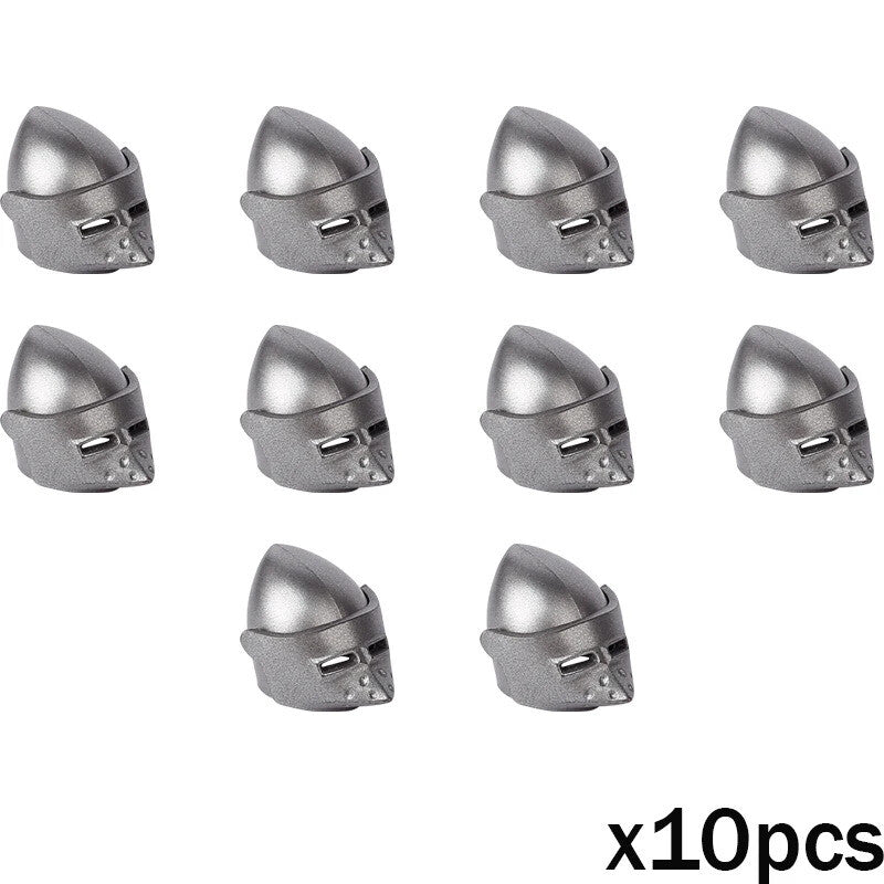 Medieval Military Army Soldier Shield Helmet For LEGO Building Blocks Brick Toy