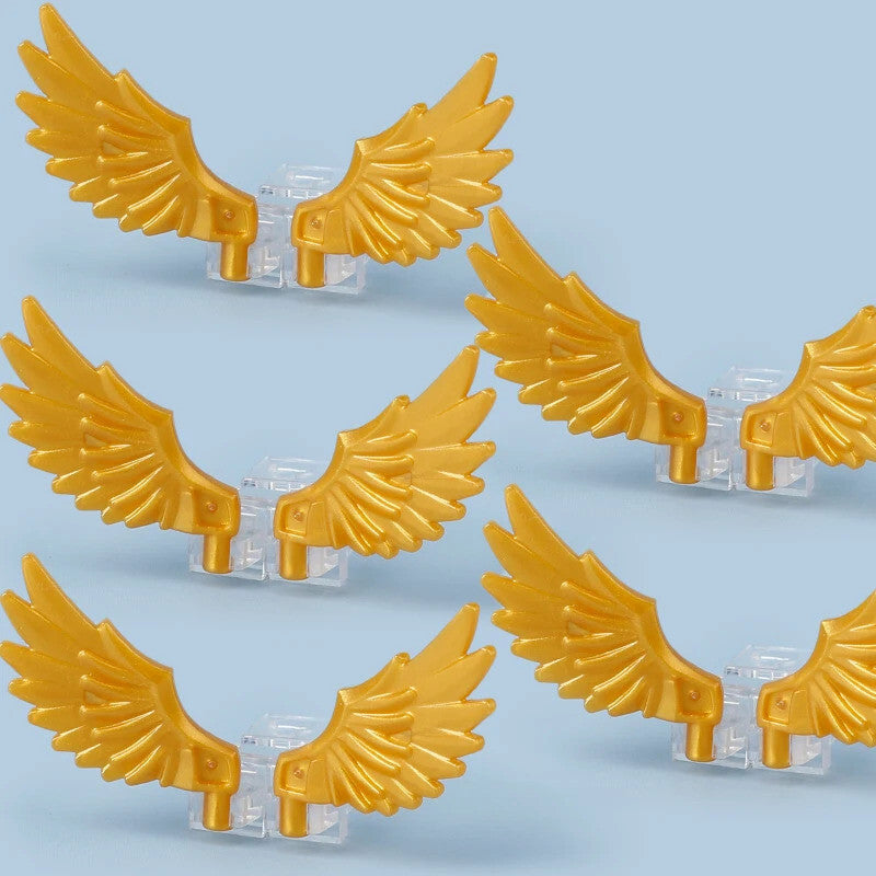 Angel Golden Wings Flying Horse Animals for Lego Building Blocks Brick Sets DIY