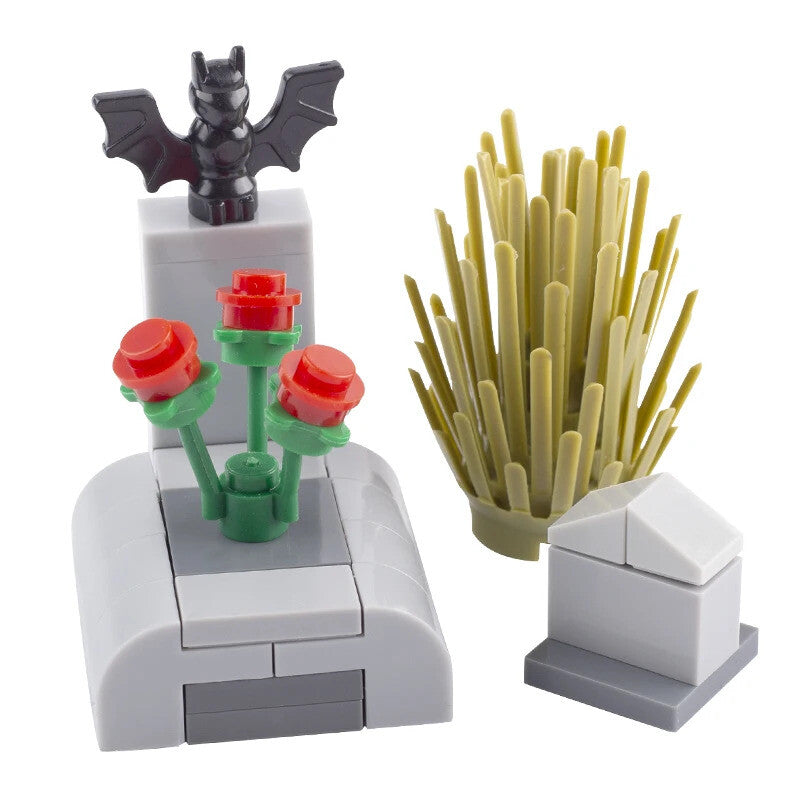 MOC Ghost Head Halloween Green Evil Spirits Pumpkin For LEGO Building Blocks Set