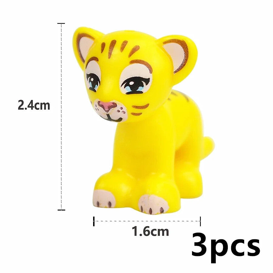 City Animals Cute Dog Sheep Chicken goat pig Cow for LEGO Building Blocks Sets