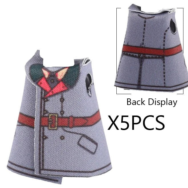 MOC WW2 Soviet Red Army Coat Soldier Clothes For LEGO Building Blocks Brick Toy