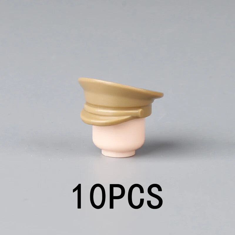 10pcs Military Soldier Trooper Helmet Hat Mask For LEGO Building Block Brick Toy