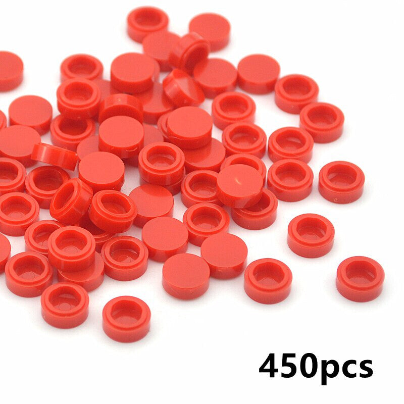 450pcs Round 1x1 Flat Studs 98138 for Lego MOC Building Blocks Brick Toy DIY