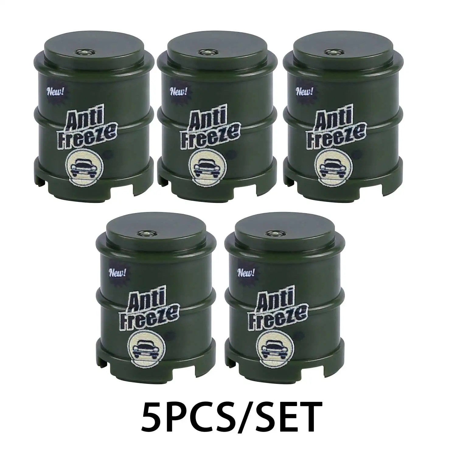 Military Oil Drum Fuel Tank Army War Scene For LEGO Building Blocks Brick Toy