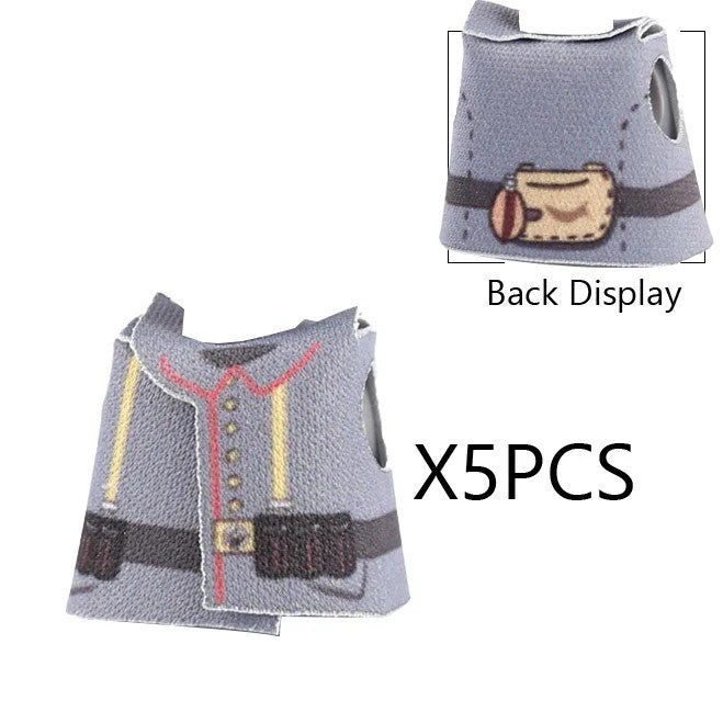MOC WW2 Soviet Red Army Coat Soldier Clothes For LEGO Building Blocks Brick Toy