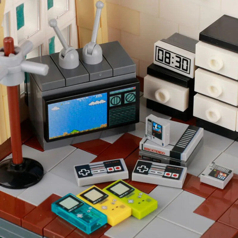 Computer Console Phone Tablet MOC TV City for Lego Building Blocks Sets DIY
