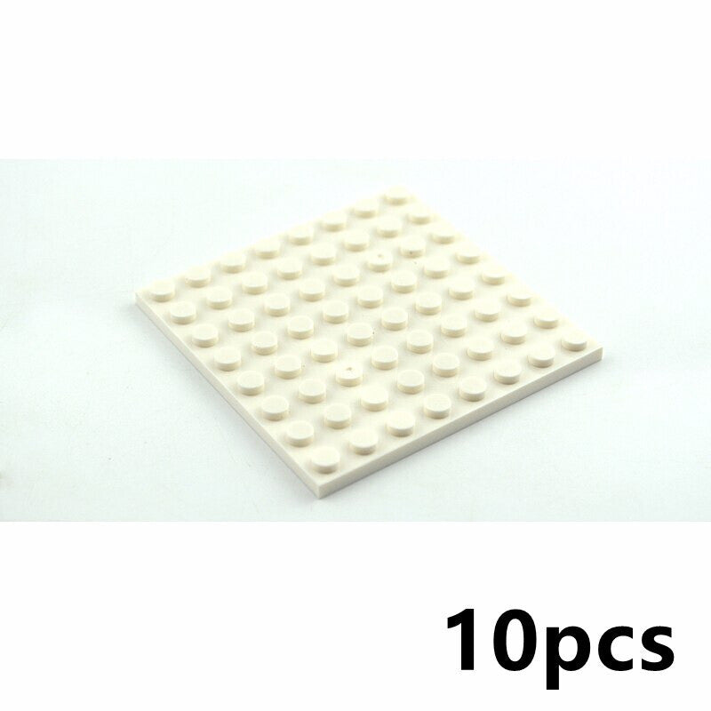 Building Blocks Dots base plates & Pillars DIY - 8x8 10pcs - 8 Colors