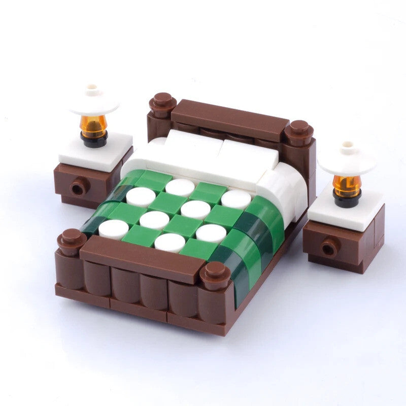 MOC City House Furniture Piano TV Sofa Parts for Lego Sets Building Blocks Set