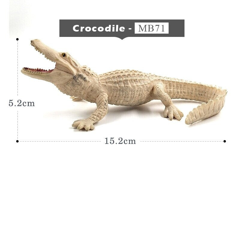 1pc Ostrich Meerkat Okapi Swan Crocodile Animal Miniature Art Toy Figure Doll