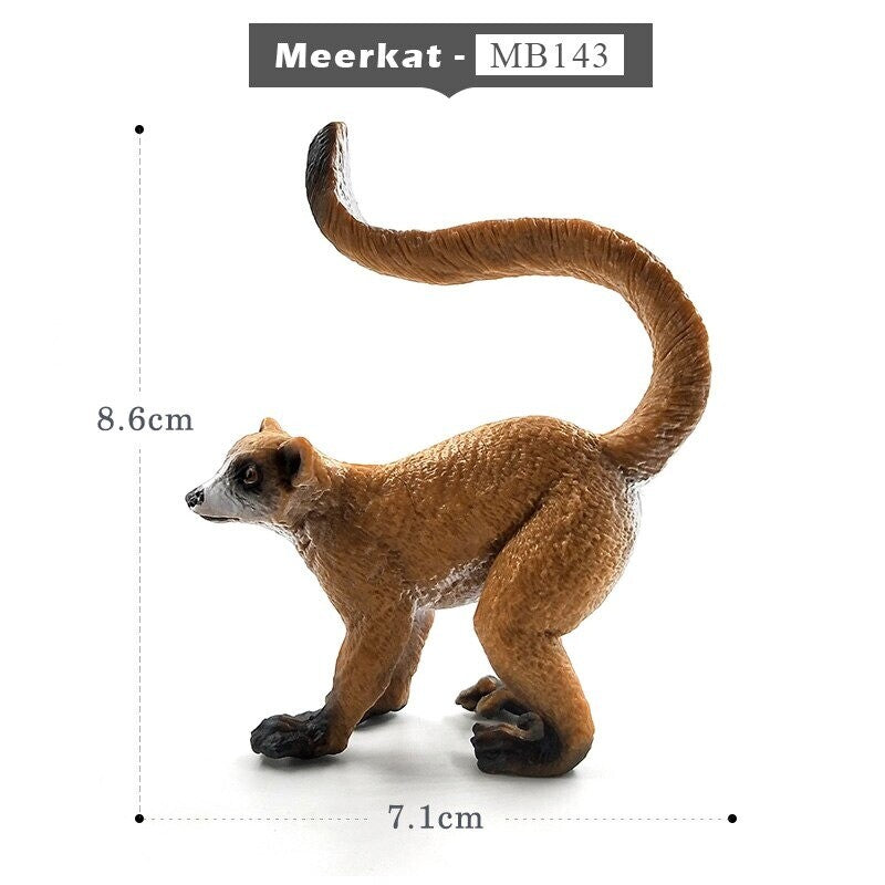 1pc Ostrich Meerkat Okapi Swan Crocodile Animal Miniature Art Toy Figure Doll